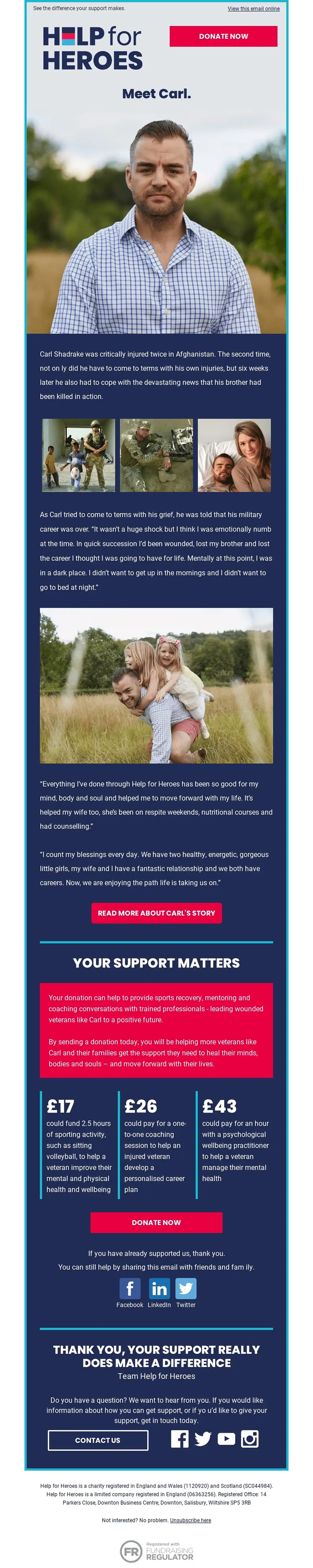 nonprofit email newsletter example