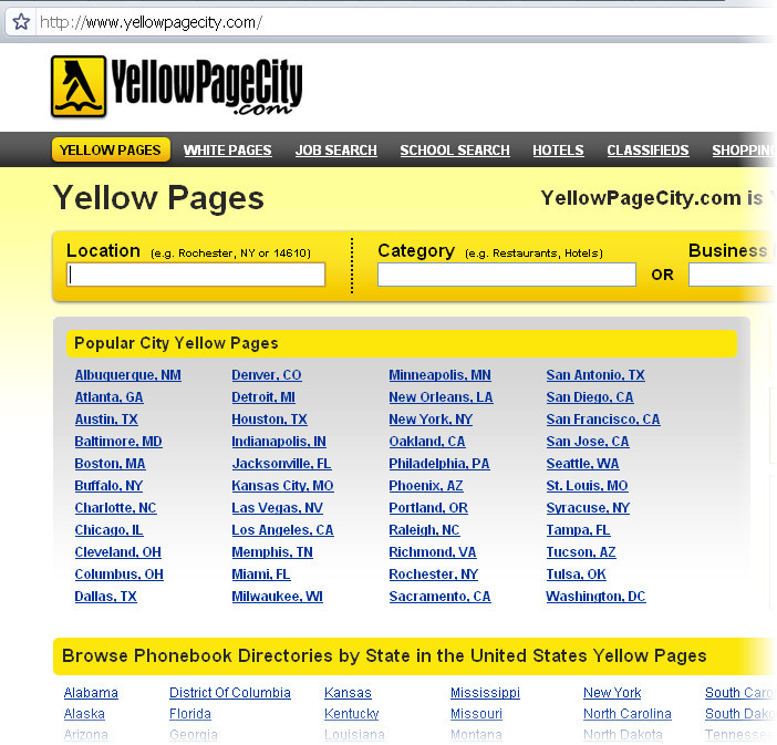 Yellow page city