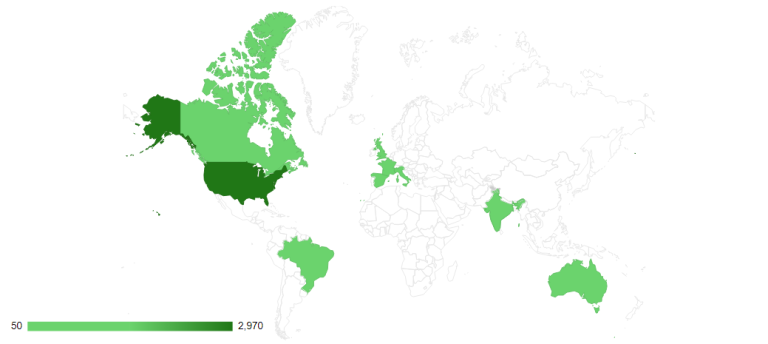 Infor CRM Customers by Country