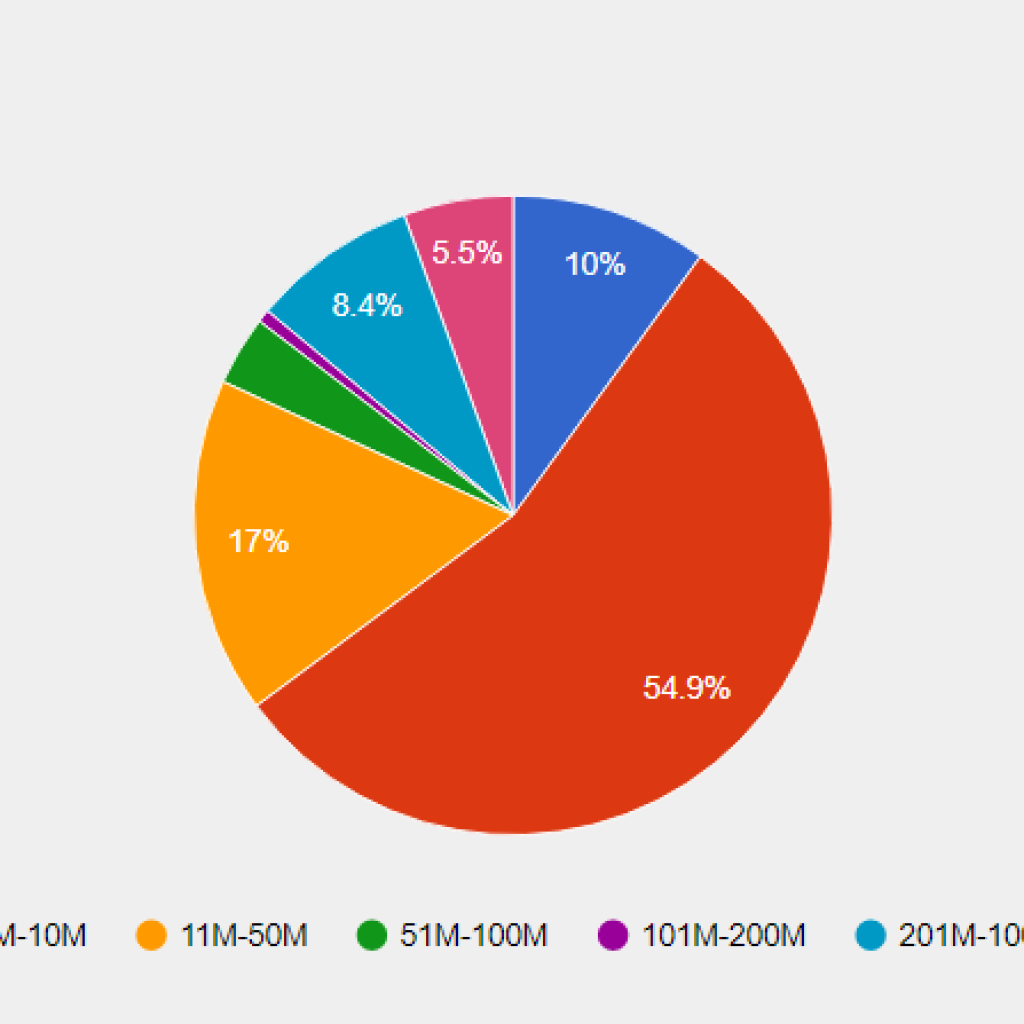 Insightly CRM Customers by Revenue