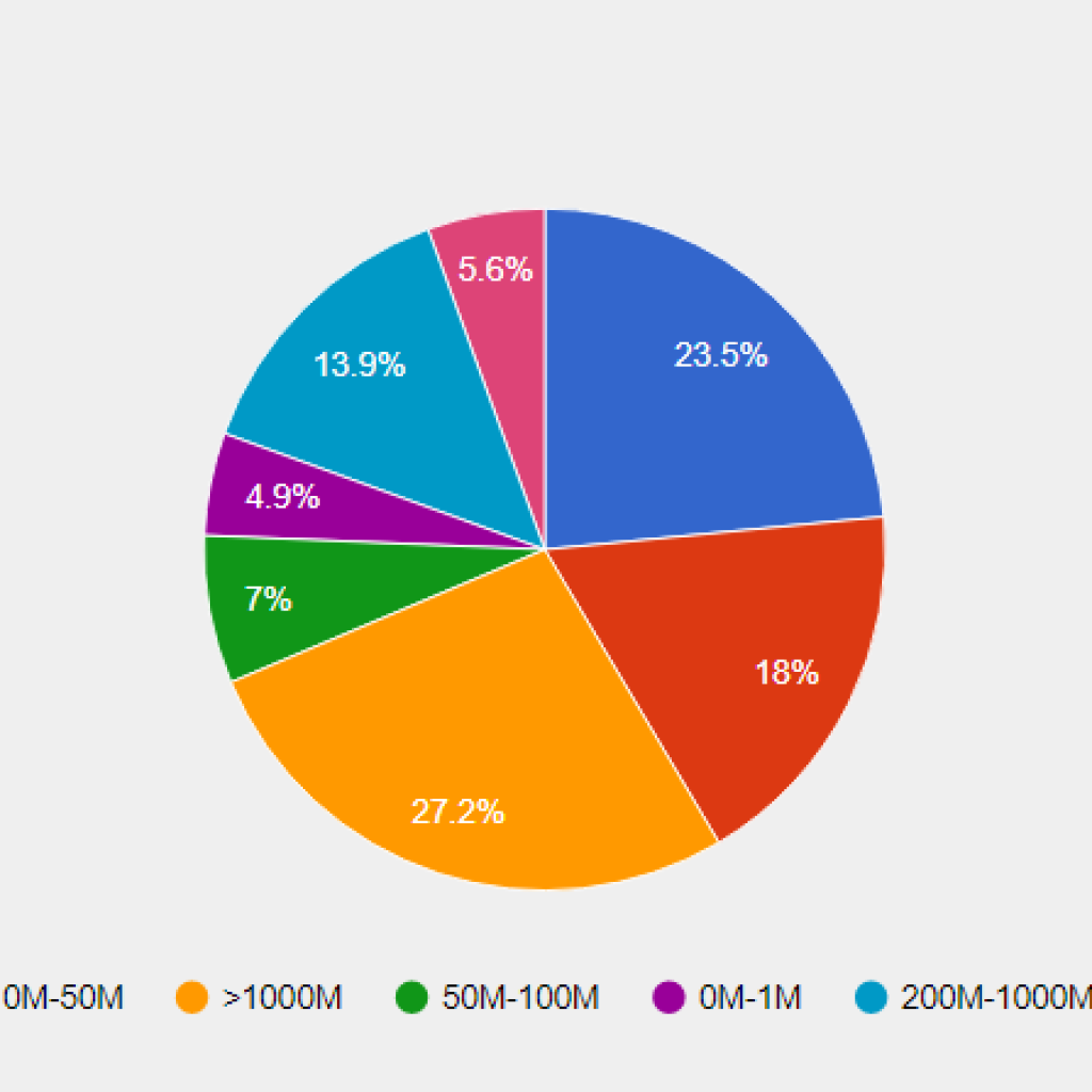 PeopleSoft ERP Customers by Revenue