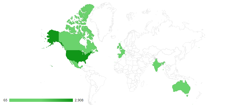 Zoho CRM Customers by Country